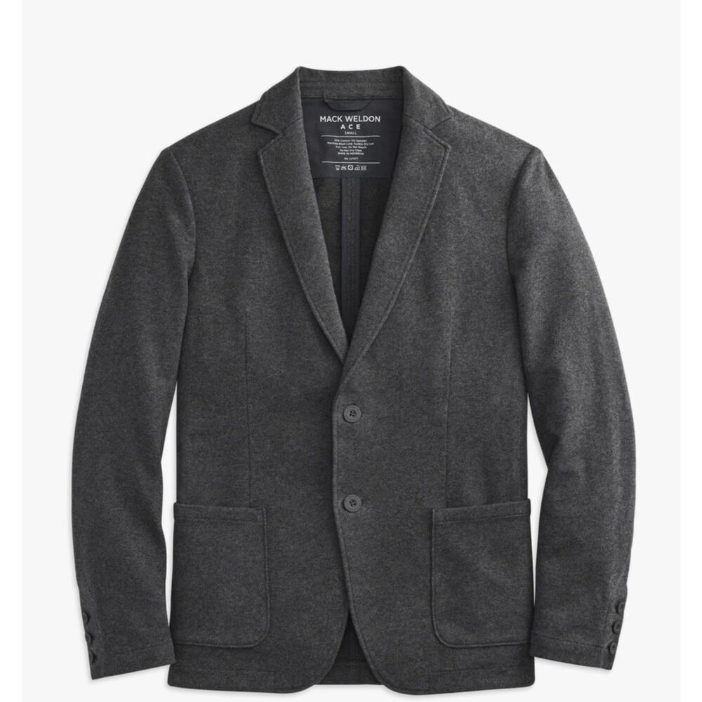 Mack Weldon Ace Blazer Charcoal Heather Mens XXL Jacket Coat NWT